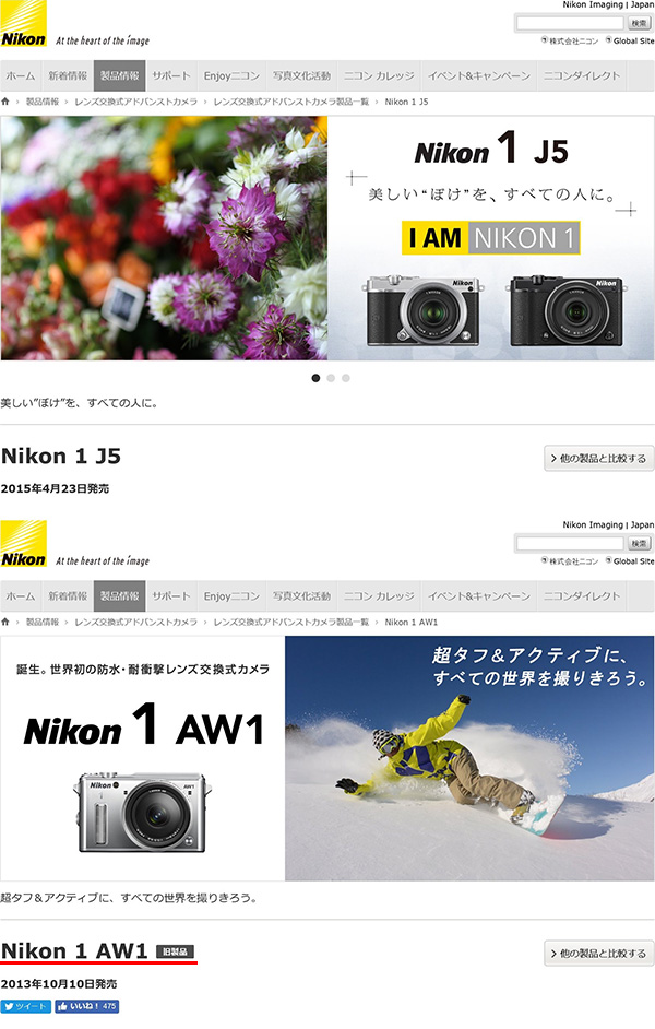 Nikon 1シリーズ