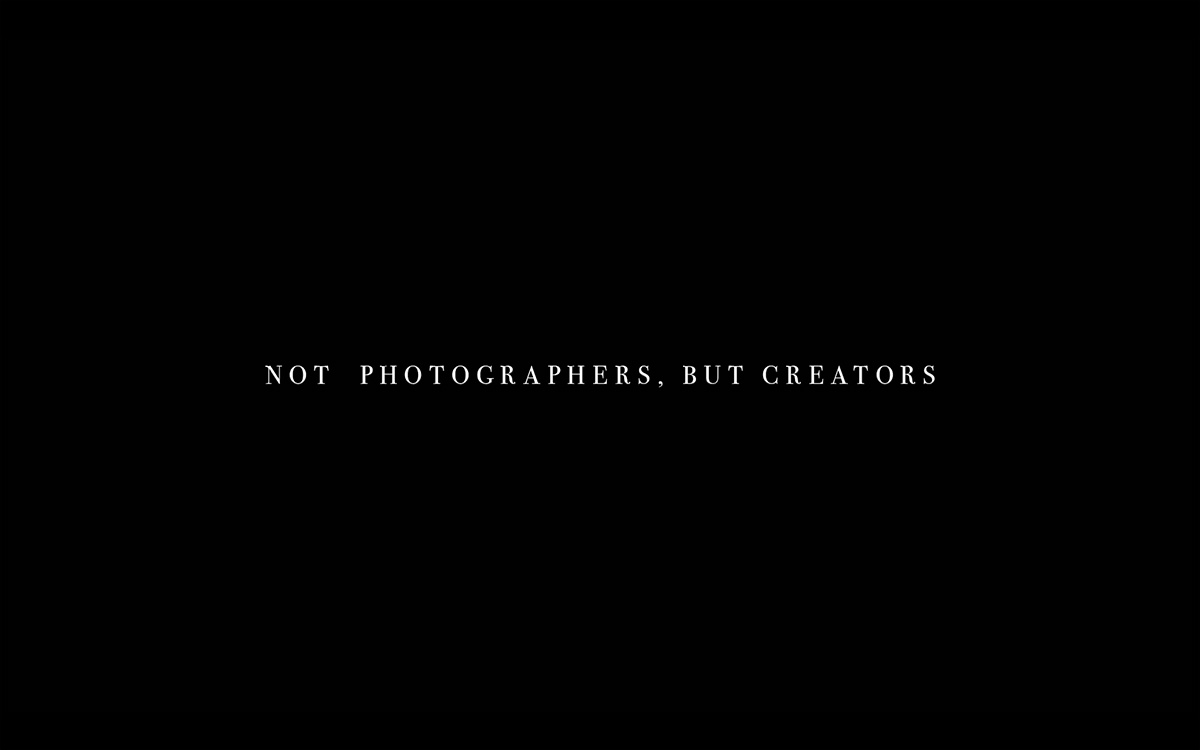 Not Photographers, But Creators