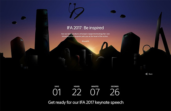 ソニー IFA 2017 プレスカンファレンス