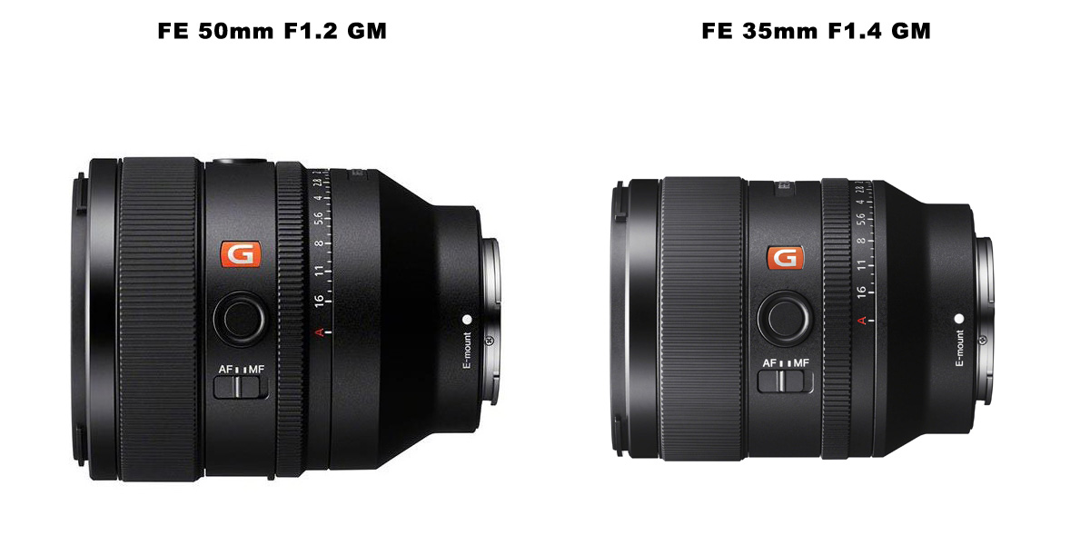 ソニー FE 50mm F1.2 GM 既存の単焦点GMレンズとサイズ比較 デジカメライフ