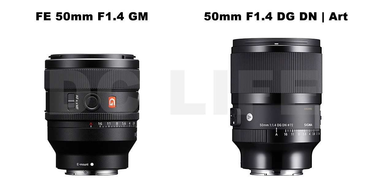 ソニー「FE 50mm F1.4 GM」vs シグマ「50mm F1.4 DG DN」基本スペック ...