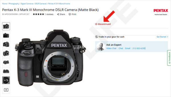 PENTAX K-3III モノクローム