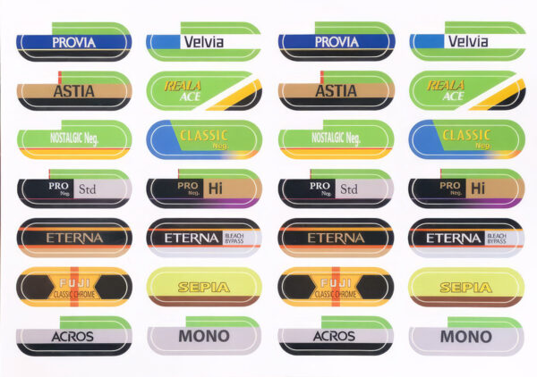 フィルムシミュレーション・ステッカー