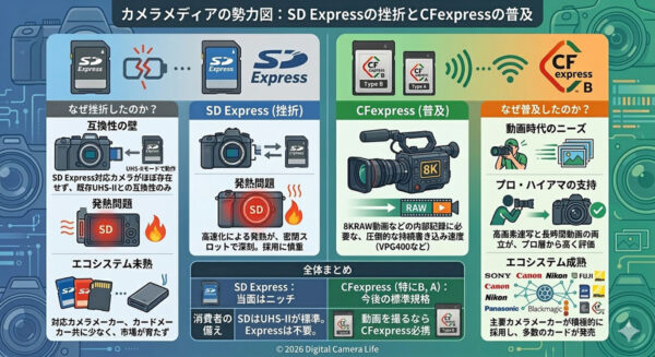 SD Expressの挫折とCFexpressの普及
