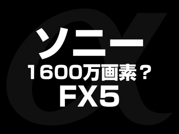 ソニー FX5 1600万画素