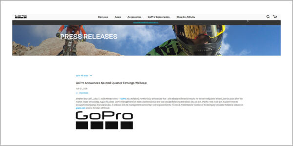 GoPro 2026年第2四半期決算発表