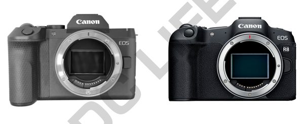 EOS R8 と EOS R8 II 前面