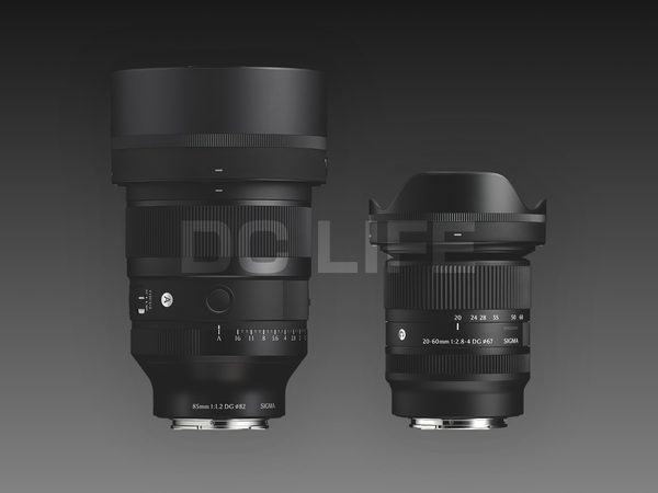 シグマ 85mm F1.2 DG と 20–60mm F2.8–4 DG